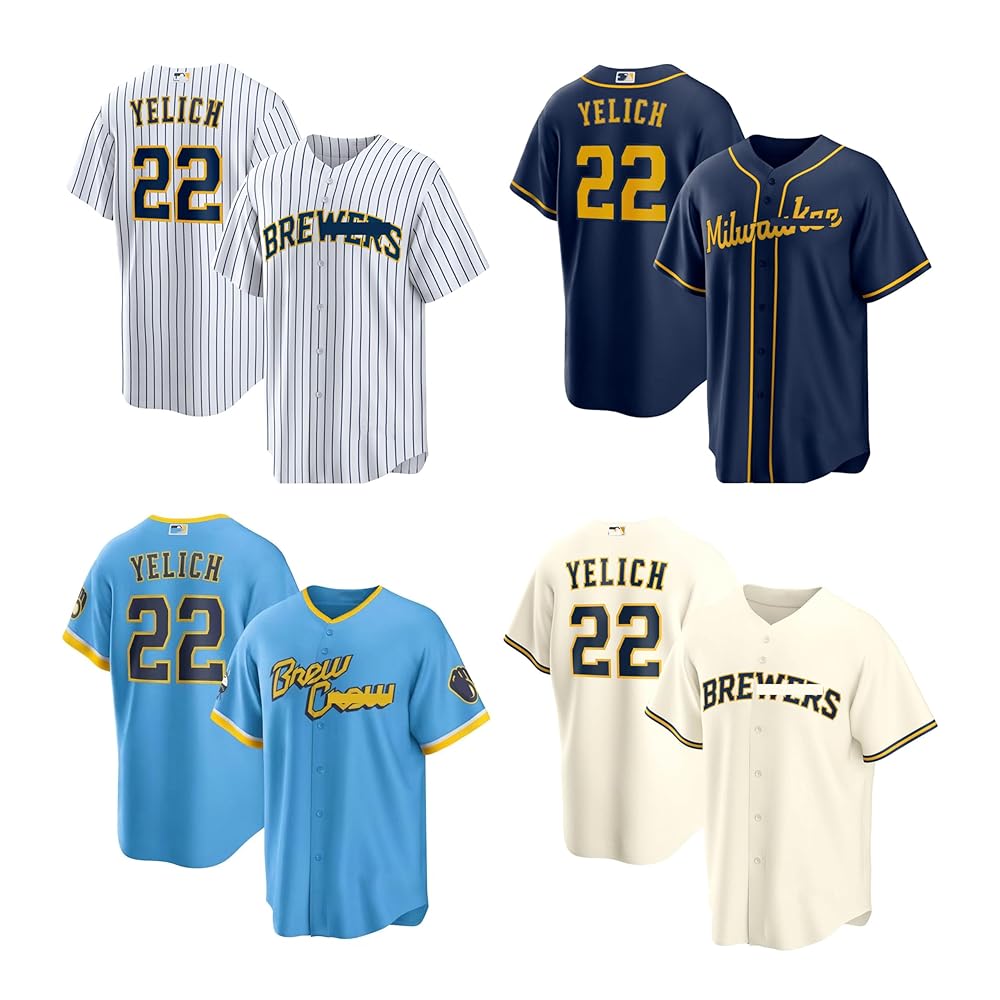 MLB ミルウォーキー ブルワーズ クリスチャン イエリッチ　ユニフォーム MLB ミルウォーキー ブルワーズ クリスチャン イエリッチ